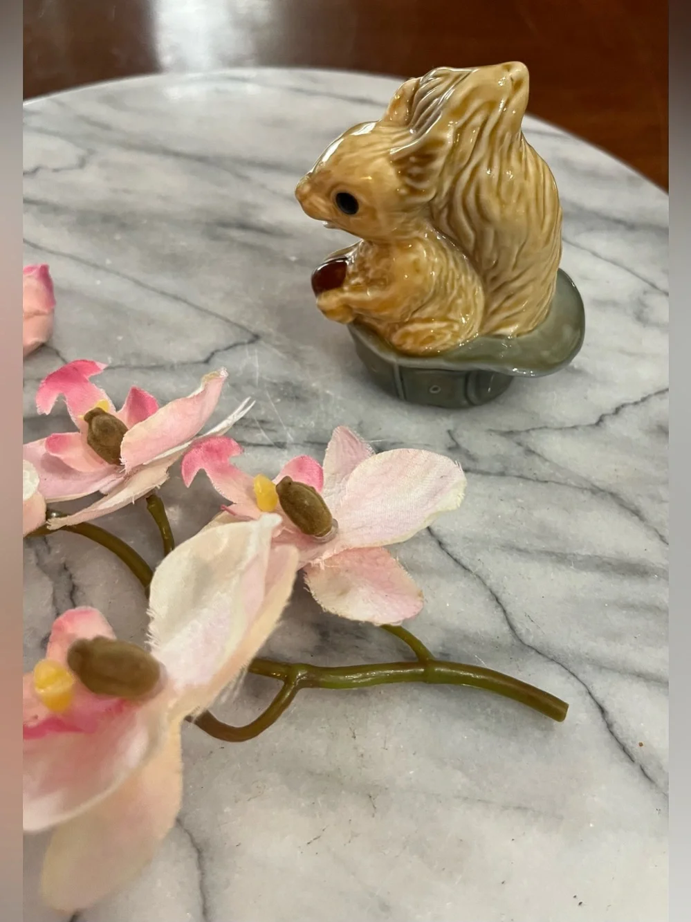 VTG Wade England Hattie the Squirrel Figurine in Green Top Hat Porcelain Whimsy